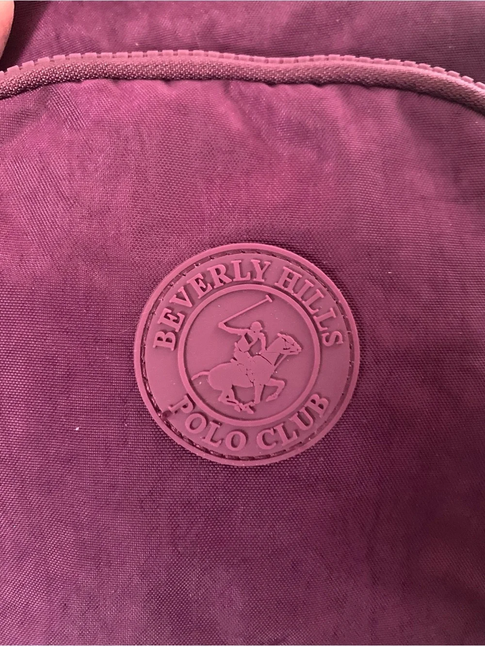 Beverly Hills Polo Club Small Plum Crossbody Backpack